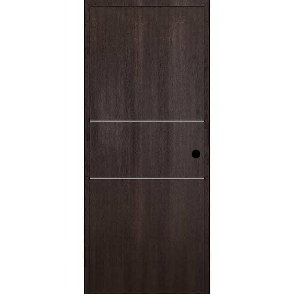 Belldinni Optima 2H DIY-Friendly 24 in. x 84 in. Left-Hand Solid Core Veralinga Oak Composite Single Prehung Interior Door