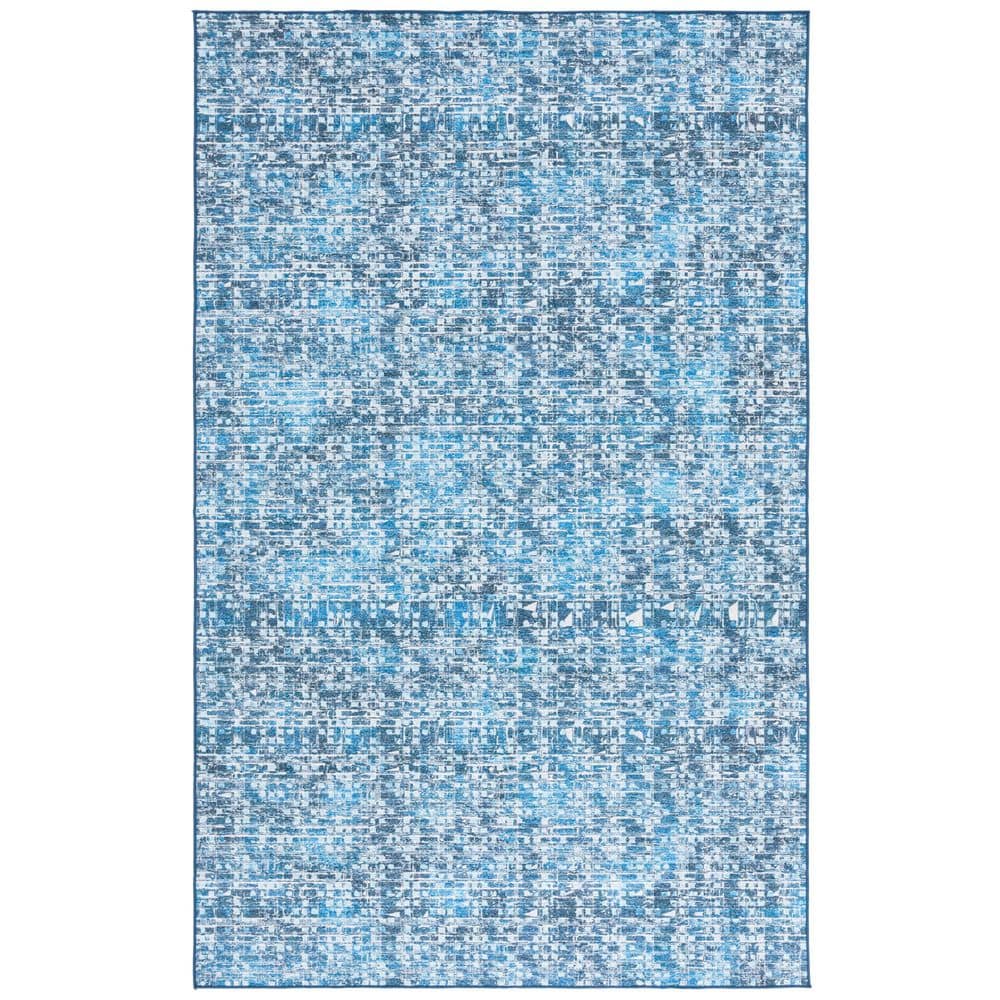 Arizona 9 ft. x 12 ft. Blue/Gray Machine Washable Diamond Geometric Area Rug price history on PriceWatchPro