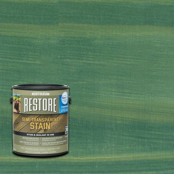Rust-Oleum Restore 1 gal. Semi-Transparent Stain Forest with NeverWet