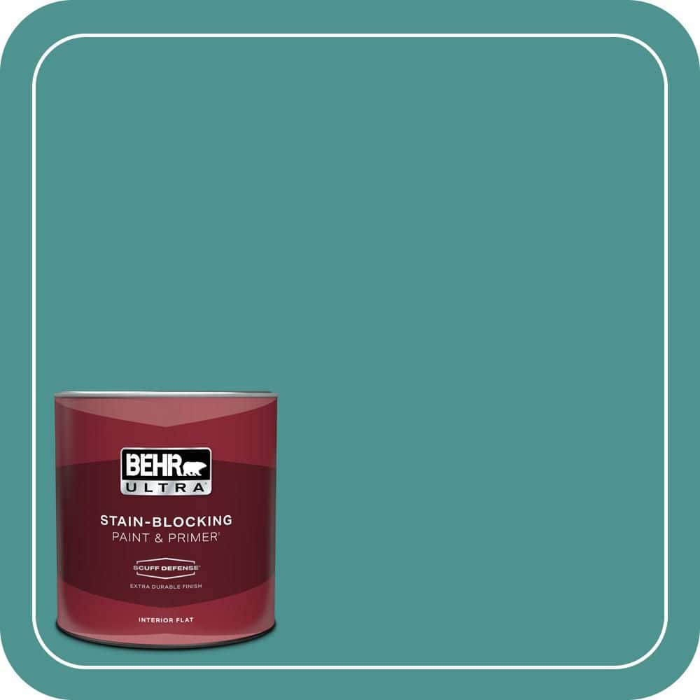 1 qt. #500D-6 Mirage Lake Extra Durable Flat Interior Paint & Primer price history on PriceWatchPro