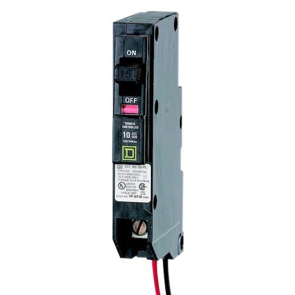 Square D QO 15 Amp 0.7 in. Single-Pole ILC Power Link Circuit Breaker