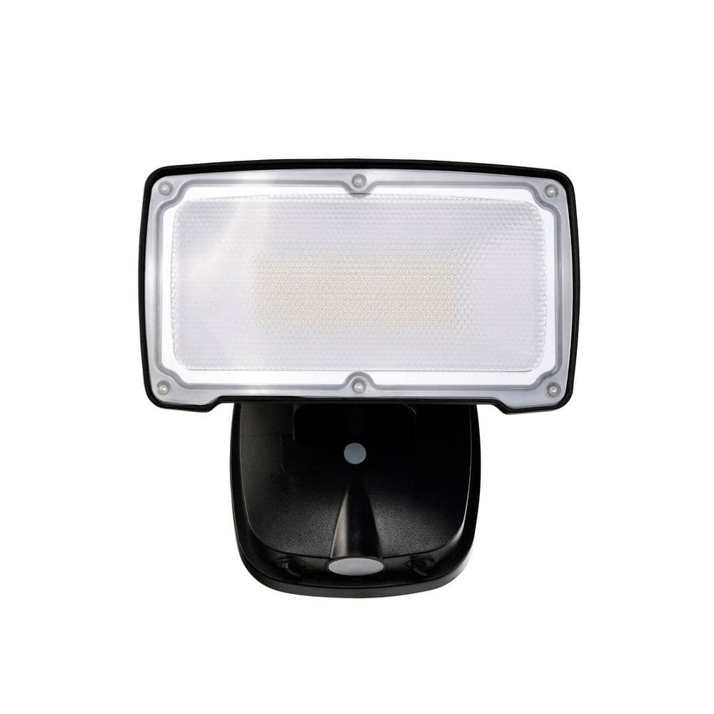 AWSENS 26-Watt 2500 Lumen Black Dusk to Dawn Control 1 Head Outdoor LED Security Flood Light (1-Pack)