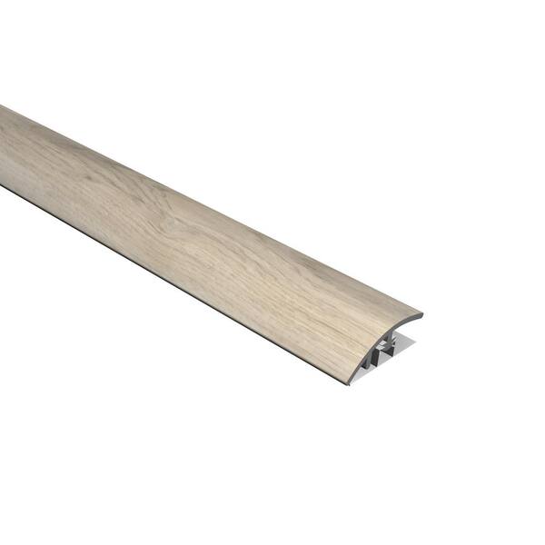 CALI Vinyl Pro with Mute Step Afterglow Oak 9/16 in. T x 1-3/8 in. W x 72 in. L Vinyl Overlap Reducer Molding