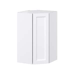 24 in. W x 40 in. H x 14 in. D Mancos Bright White Shaker Assembled Wall Diagonal Corner Kitchen Cabinet