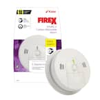 Firex Smoke and Carbon Monoxide Detector, Battery Operated with Voice Alarm and Front Load Battery Door