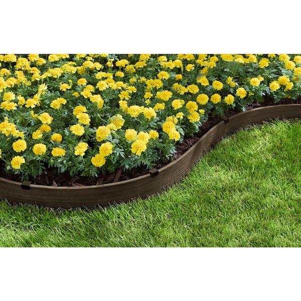 Vigoro 20 ft. (L) x 4 in. (H) Pro Brown Composite Plastic