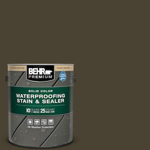 1 gal. #PPU5-01 Espresso Beans Solid Color Waterproofing Exterior Wood Stain and Sealer