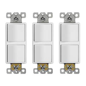 Kingsale 24-Pack White Rocker Light Switches – Single Pole ON/OFF – Home Electrical