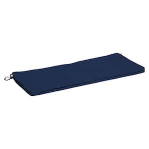 ProFoam 18 in. x 46 in. Outdoor Bench Cushion Cover in Sapphire Blue Leala