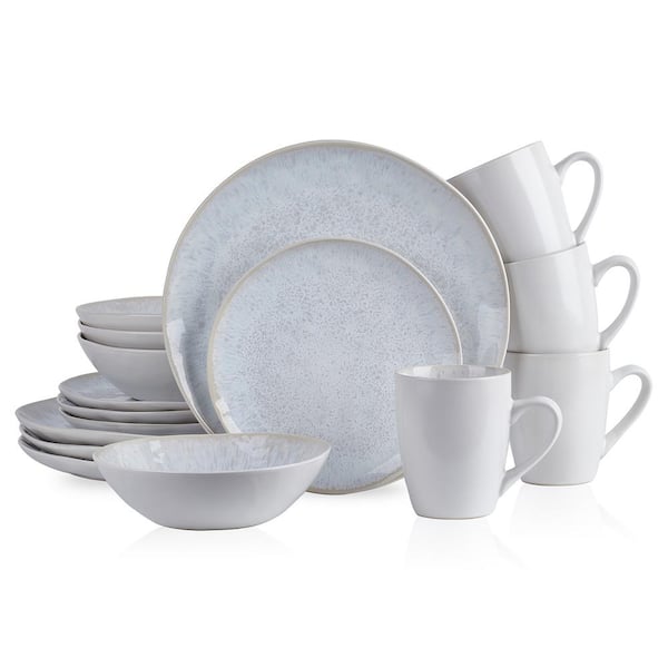 STONE LAIN Stone Lain Romy 16-Piece Dinnerware Set Stoneware, Service For 4, White