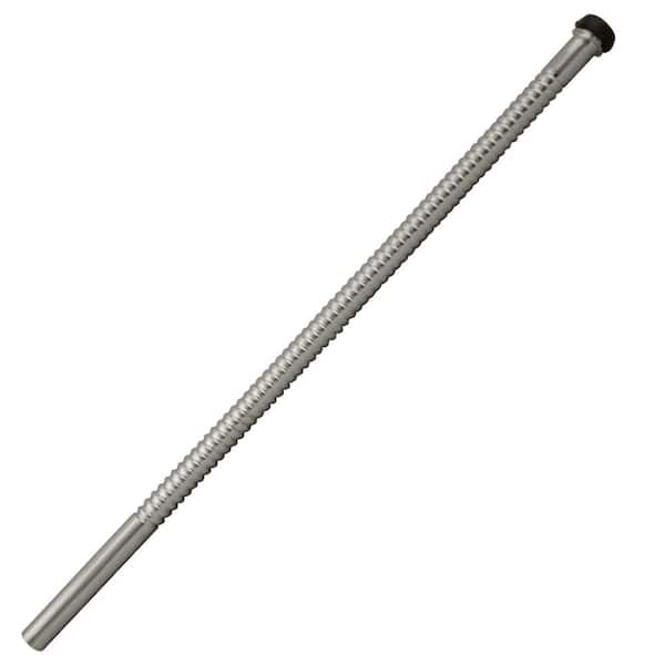 Westbrass 1/2 in. O.D. x 15 in. Corrugated Riser Supply Line for Faucet and Toilet, Polished Nickel
