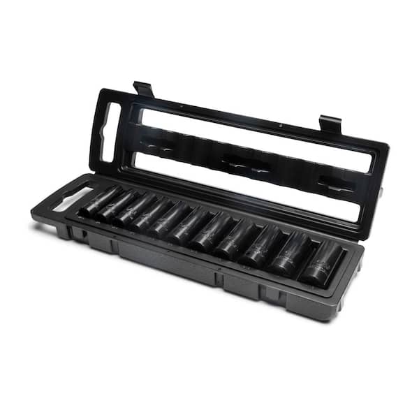 Husky 1/2 in. Drive SAE 6-Point Impact Socket Set with Storage Case (11-Piece)