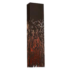 Embers 4.5 in. Black LED Wall Sconce