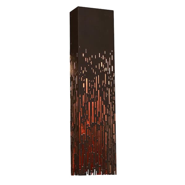 AFX Embers 4.5 in. Black LED Wall Sconce