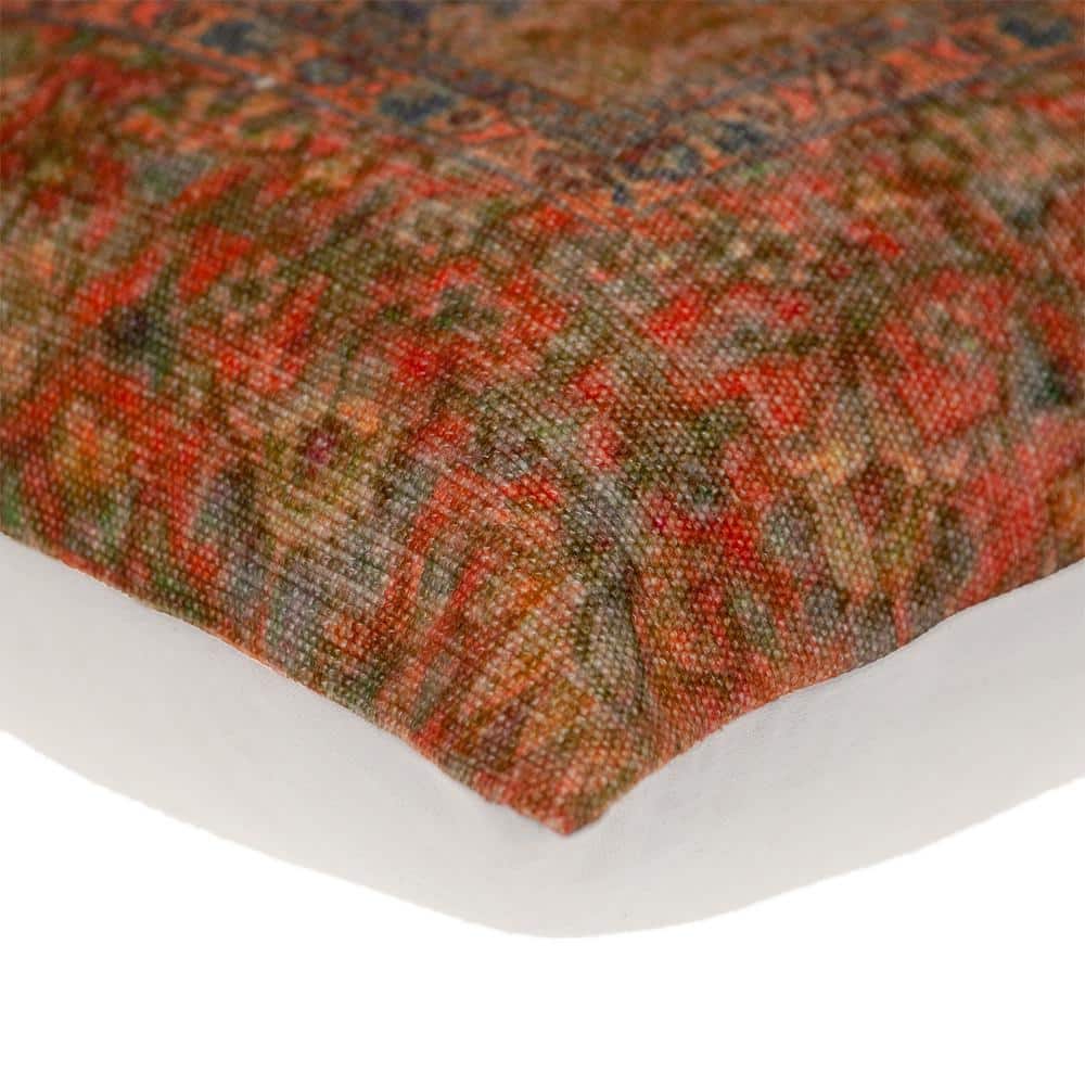 Multicolor Cotton Tapestry Square 18" x 18" Pillow