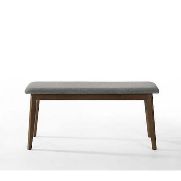 MR MODREST Castillo Modern Grey Dining Bench 47.24 in.