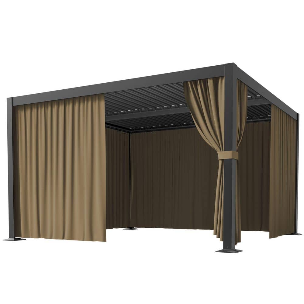 WNP 12 ft. x 12 ft. Universal Outdoor Privacy Curtains, Gazebo