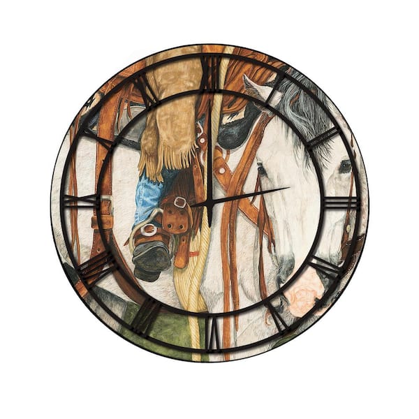 Unbranded "The Better Half" Full Coverage Art and Black Numbers Imaged Wall Clock