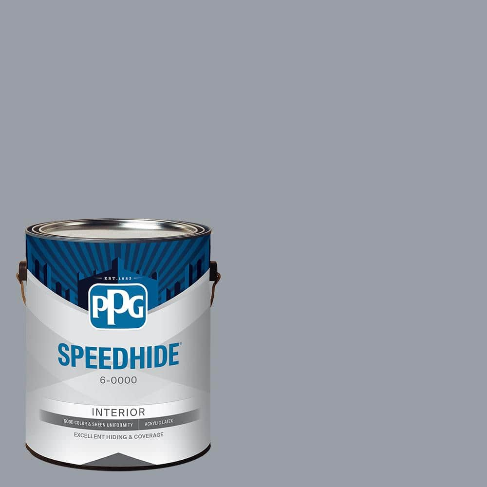 SPEEDHIDE 1 gal. PPG0993-4 Gray Suit Satin Interior Paint PPG0993-4SH ...