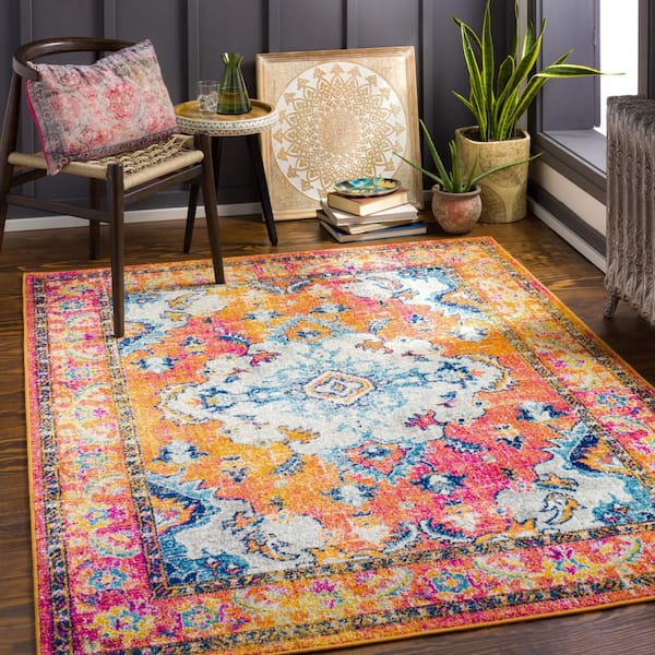 Colden Bright Orange 8 ft. x 10 ft. Indoor Area Rug