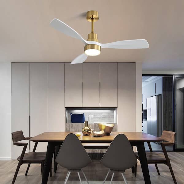 Avex 48 in. Smart Indoor Gold Standard Ceiling Fan with Remote Control and Dimmable Integrated LED