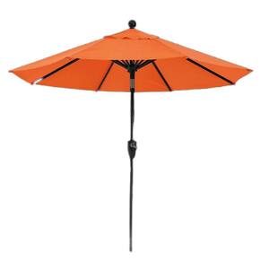 9 ft. Beach Umbrella in Orange Patio Umbrellas Durable