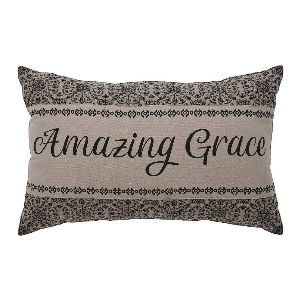 Custom House Natural Primitive Black Amazing Grace Jacquard 14 in. x 22 in. Throw Pillow price history on PriceWatchPro