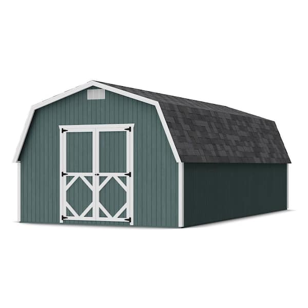 Classic Gambrel 12 ft. x 24 ft. Outdoor Wood Storage Shed Precut Kit with 4 ft. Sidewalls (288 sq. ft.)