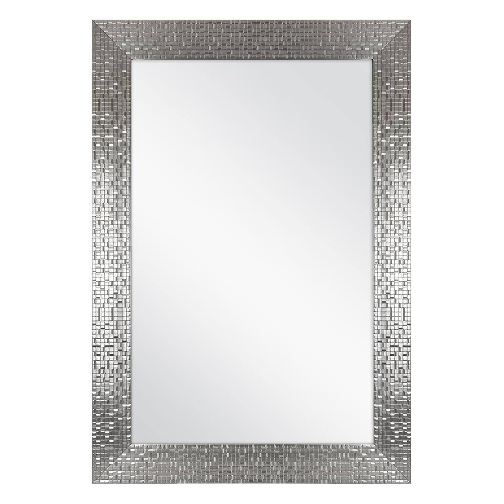 Home Decorators Collection 24 in. W x 35 in. H Framed Rectangular Anti ...