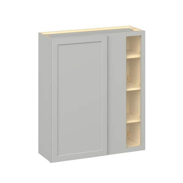 Emerson Whisper Gray Wall Blind Corner 1 door Ready to Assemble Kitchen Cabinet (36 in. W x 42 in. H x 12 in. D)