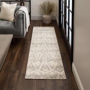 Wilson Beige 2 ft. 1 in. x 5 ft. Transitional Abstract Geometric Lattice Runner Rug