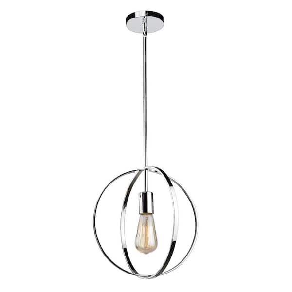 ARTCRAFT 1-Light Chrome Pendant