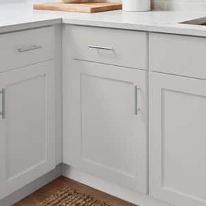 Avondale 12 in. W x 24 in. D x 34.5 in. H Ready to Assemble Plywood Shaker Base Kitchen Cabinet in Dove Gray