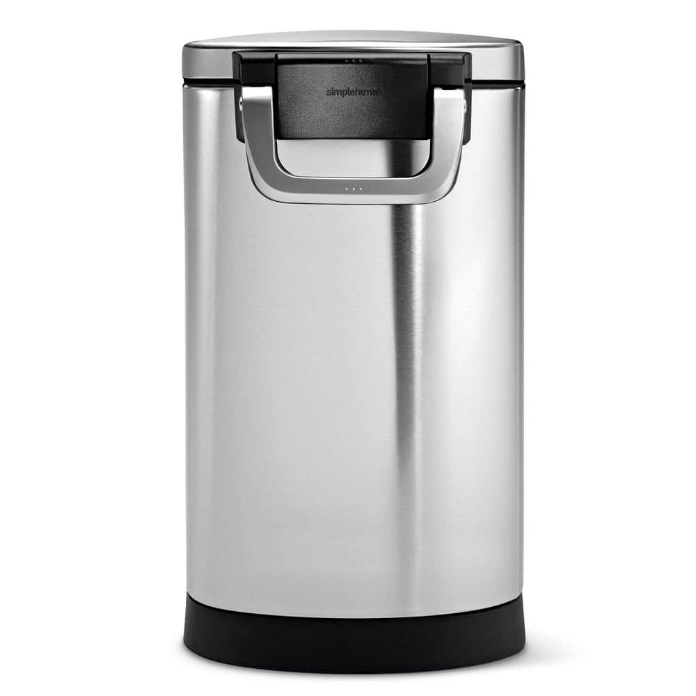 Medium Brushed Stainless Steel Airtight Pet Food Storage Container