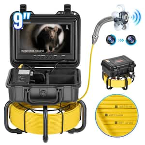 Sewer Camera 98 ft. /30 m Self-Leveling Drain Inspection Camera with 9 in. 1080P HD Screen, 36X Zoom Sewer Camera