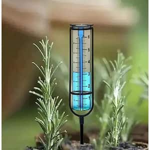 7 in. Outdoor Glass Rain Gauge Replacement Tubes Measuring Tools for Yard Garden