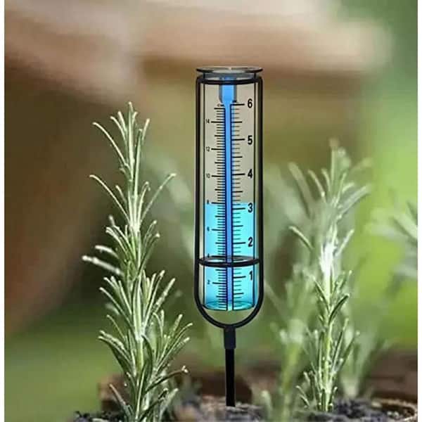 ITOPFOX 7 in. Outdoor Glass Rain Gauge Replacement Tubes Measuring 