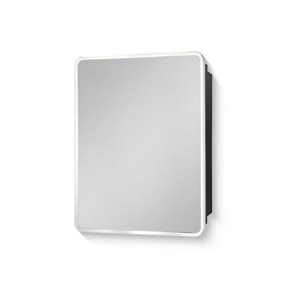 JimsMaison 20 in. W x 28 in. H Rectangular Metal Medicine Cabinet with Mirror