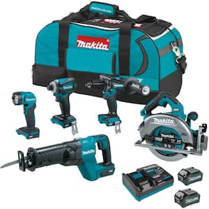 40-Volt max XGT Brushless Cordless 5-piece Combo Kit (Hammer Drill/Impact/Recip Saw/Circ Saw/Flashlight) 4.0Ah