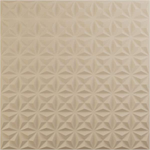 Ekena Millwork 19 5/8 in. x 19 5/8 in. Coralie EnduraWall Decorative 3D Wall Panel, Smokey Beige (12-Pack for 32.04 Sq. Ft.)