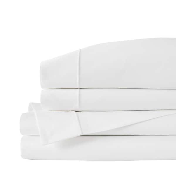 Home Decorators Collection 800-Thread Count Cotton 4-Piece Queen Sheet Set in White