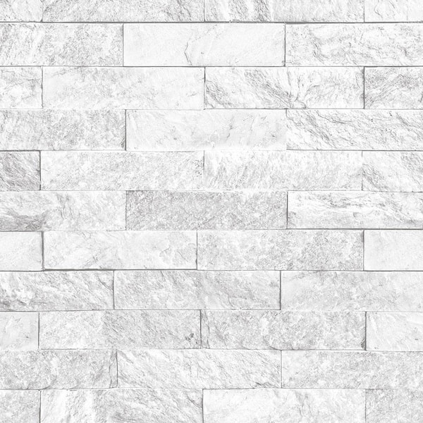 Stacked Stone Vinyl Roll Wallpaper (Covers 55 sq. ft.)