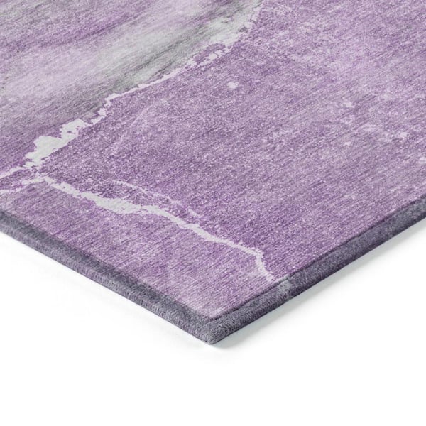 Chantille ACN524 Lilac 5 ft. x 7 ft. 6 in. Machine Washable Indoor/Outdoor Geometric Area Rug