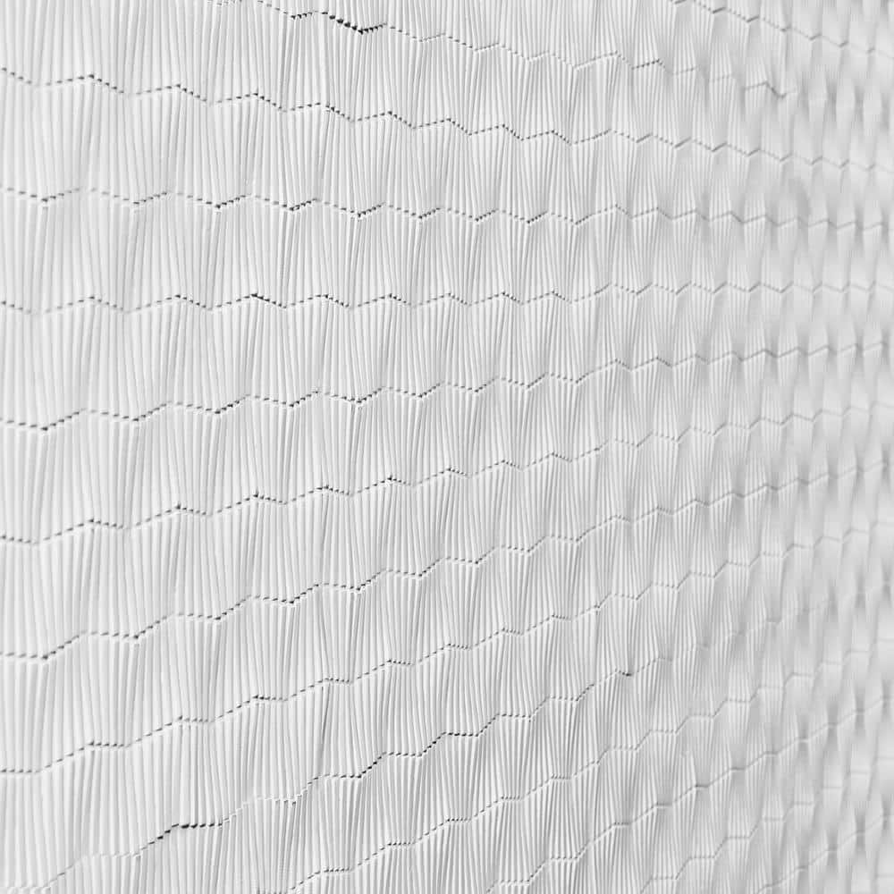 Blaze Keys White Linear Resin Mosaic Wall Tile