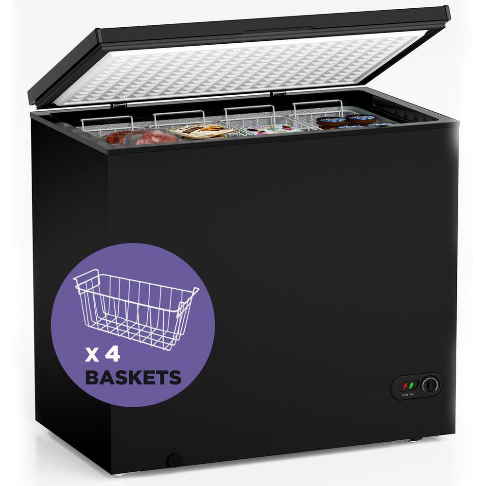 7.0 cu ft chest freezer in black