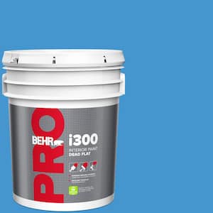 5 gal. #P510-5 Perfect Sky Dead Flat Interior Paint