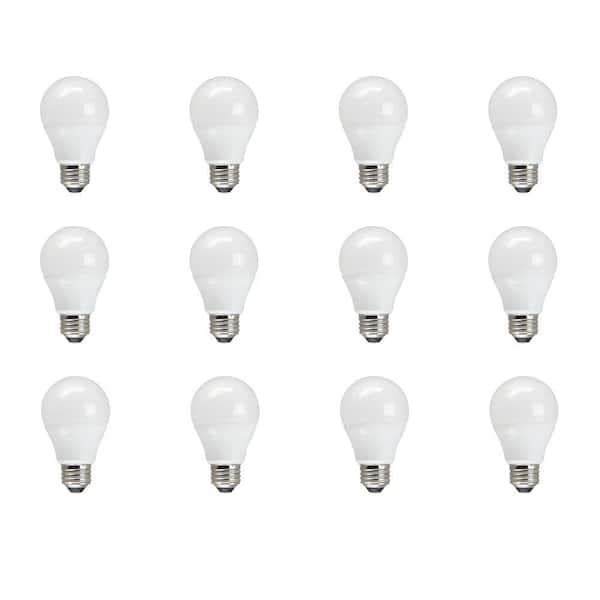 TCP 60W Equivalent Soft White A19 Non Dimmable LED Light Bulb (12-Pack)