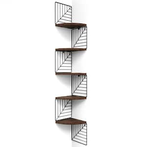 5-Tier Decorative Floating Corner Wall Shelves
