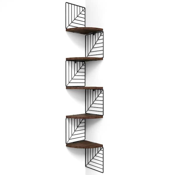 Unbranded 5-Tier Decorative Floating Corner Wall Shelves