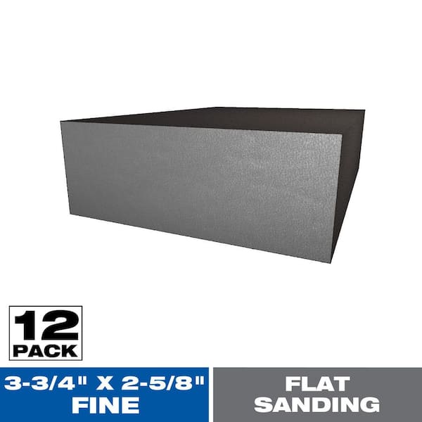 Avanti Pro 4-1/2 in. x 2-5/8 in. x 1 in. Fine 100 Grit Flat Sanding Sponge (12-Pack)